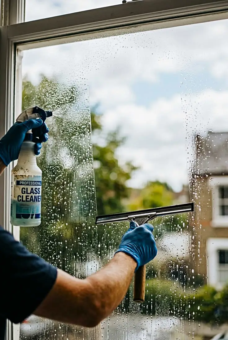 Fensterreinigung innen und aussen mit Rahmen und Storen